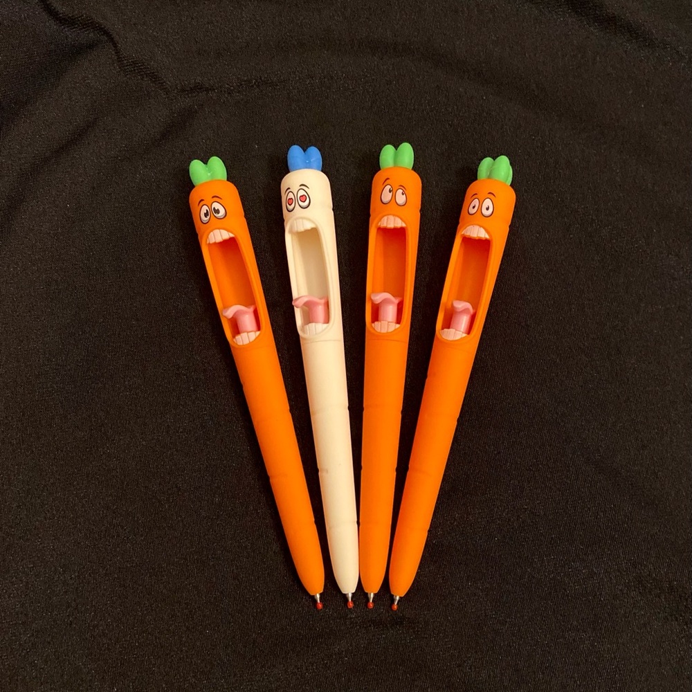 Carrots in Distress Pen Set - when you want to scream, but you can’t, use these - Picture 2 of 3